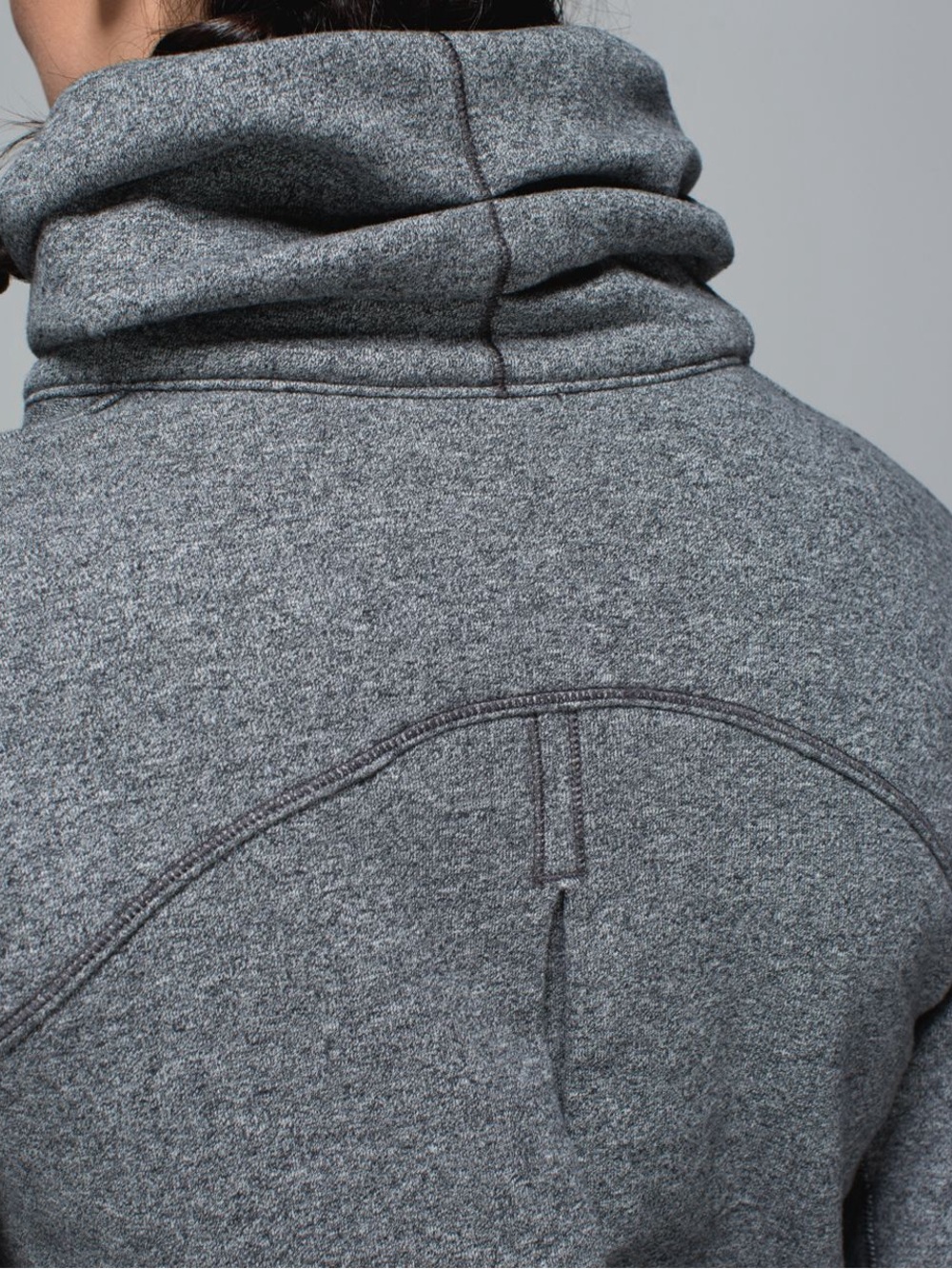 Lululemon Hug It Out Jacket Heathered Speckled Black Size 12 Women’s Grey - Picture 6 of 16